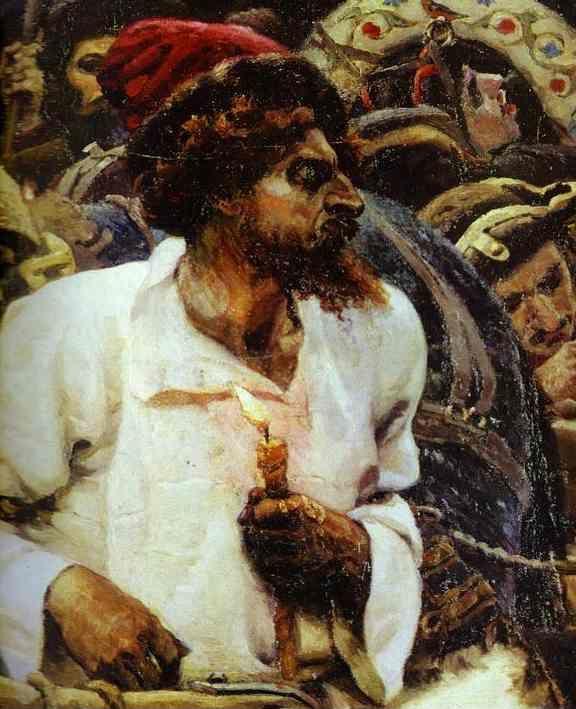 Vasily Surikov. Morning of the Strelets' Execution. Detail.