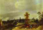 David Teniers the Younger. Landscape in the Suburbs of Brussels.