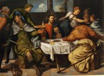 Jacopo Robusti, called Tintoretto. Supper at Emmaus.