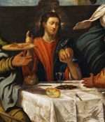 Jacopo Robusti, called Tintoretto. Supper at Emmaus. Detail.