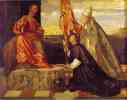 Titian. Pope Alexander VI Presenting Jacopo Pesaro to Saint Peter.