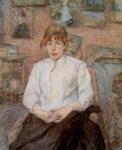 Henri de Toulouse-Lautrec. Rousse au caraco blanc / Red-Haired Woman in a White Blouse.