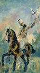 Henri de Toulouse-Lautrec. Count Alphonse de Toulouse-Lautrec, the Artist's Father, on Horseback in Circassian Costume.