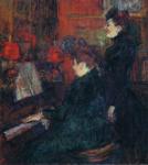 The Singing Lesson. (The Teacher, Mlle.Dihau, with Mme.Faveraud).