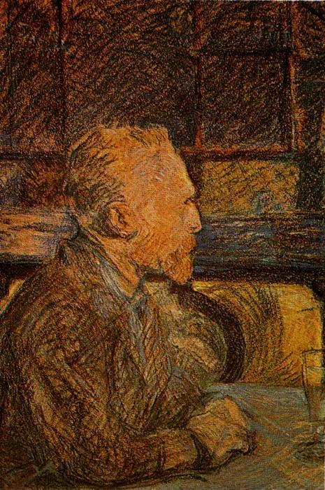 Henri de Toulouse-Lautrec. Portrait of Vincent Van Gogh.