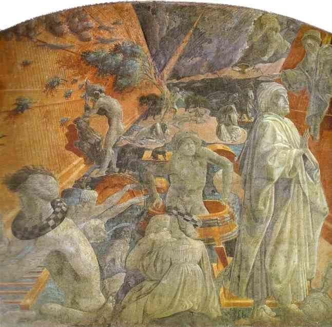 Paolo Uccello. The Deluge. Detail. . Detail.