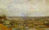 Vincent van Gogh. View of Paris from Montmartre.