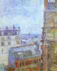 Vincent van Gogh. Paris Seen from Vincent's Room in the Rue Lepic.