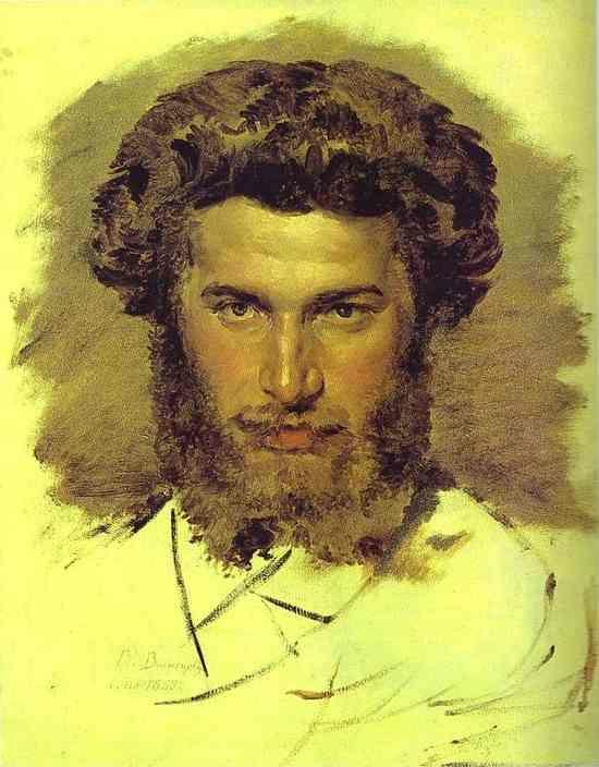 Victor Vasnetsov. Portrait of the Artist Arkhip Kuinji.