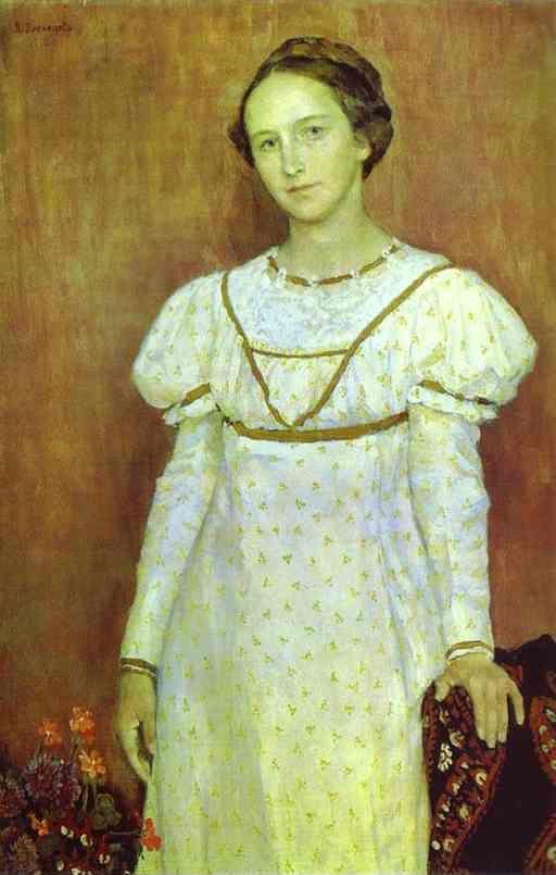 Victor Vasnetsov. Portrait of Olga Poletayeva.