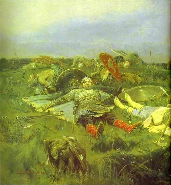 Victor Vasnetsov. After Prince Igor's Battle with the Polovtsy. Detail.
