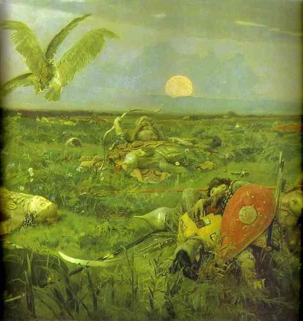 Victor Vasnetsov. After Prince Igor's Battle with the Polovtsy. Detail.