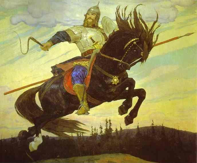 Victor Vasnetsov. Knightly Galloping.