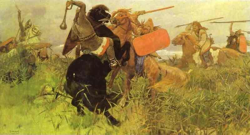 Victor Vasnetsov. Battle of Slavs and Scythians.