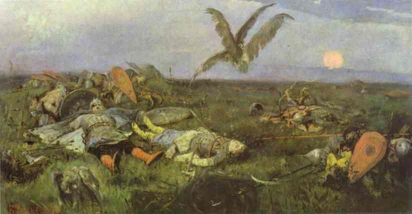Victor Vasnetsov. After Prince Igor's Battle with the Polovtsy.