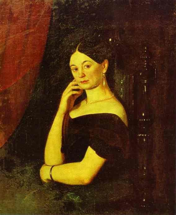 Grigoriy Soroka. Portrait of Anna Petrovna Milyukova (1818-?).