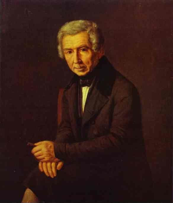 Grigoriy Soroka. Portrait of Alexey Venetsianov.