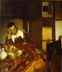 Jan Vermeer. Girl Asleep at a Table.