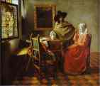 Jan Vermeer. The Glass of Wine.
