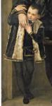 Paolo Veronese. Portrait of Iseppo da Porto and His Son Adriano. Detail.