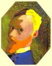 Edouard Vuillard. Octagonal Self-Portrait/Autoportrait octogonal.