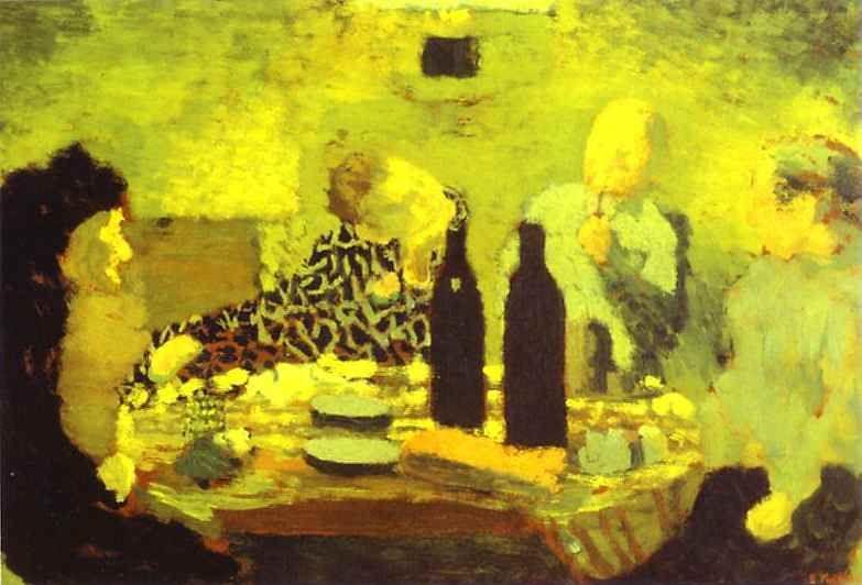 Edouard Vuillard. The Family After the Meal or The Green Diner/La Famille après le repas ou Le Dîner vert.
