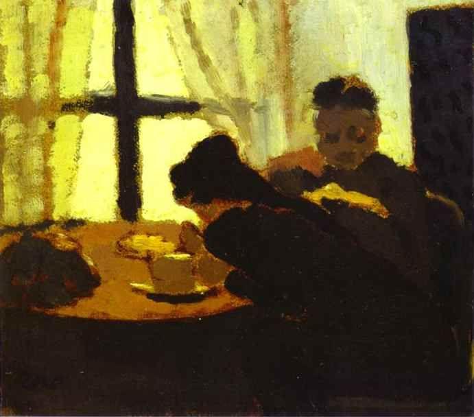 Edouard Vuillard. The Breakfast near the Window/Le Petit Déjeuner devant la fenêtre.