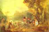 Jean-Antoine Watteau. Embarkation for Cythera, or The Pilgrimage to Cythera.