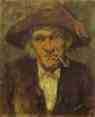 James Abbott McNeill Whistler. Head of Old Man Smoking.