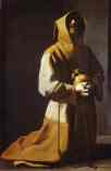 Francisco de Zurbarán. St. Francis Kneeling.