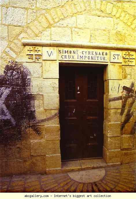 Jerusalem. The Fifth Station. Franciscan Chapel.