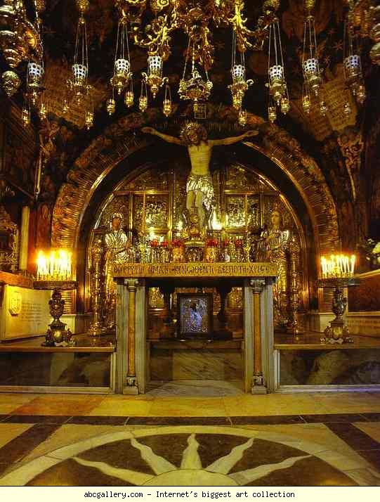 Jerusalem. The Holy Sepalchre. Chapel of the Crucifixion.