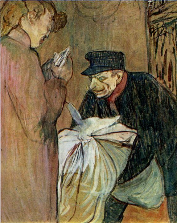 Henri de Toulouse-Lautrec. The Brothel Laundryman / Le 