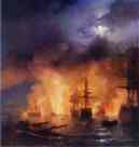Ivan Aivazovsky. The Battle of Chesme.