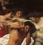 William-Adolphe Bouguereau. Orestes Pursued by the Furies. Detail.