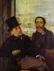 Edgar Degas. Degas and Evariste de Valernes, Painter and a Friend of the Artist.