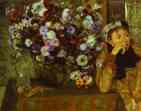 Edgar Degas. Woman with Chrysanthemums.