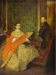 Edgar Degas. Portrait of Edmondo and Thérèse Morbilli.