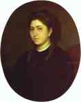 Ivan Kramskoy. Portrait of a Young Woman Dressed in Black Velvet.