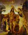 Andrea del Verrocchio and Leonardo da Vinci. The Baptism of Christ.
