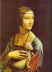 Leonardo da Vinci. Portrait of Cecilia Gallerani (Lady with an Ermine).