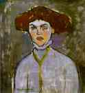 Amedeo Modigliani. Head of a Young Woman.