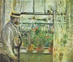 Berthe Morisot. Eugene Manet on the Isle of Wright.