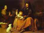 Bartolomé Esteban Murillo. The
 Holy Family with a Little Bird.