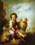 Bartolomé Esteban Murillo. The
 Good Shepherd.