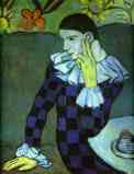 Pablo Picasso. Leaning Harlequin.