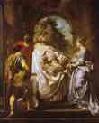 Peter Paul Rubens. St. Gregory, St. Maurus,  St. Papianus and St. Domitilla.