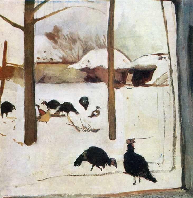 Zinaida Serebriakova. Poultry Yard.