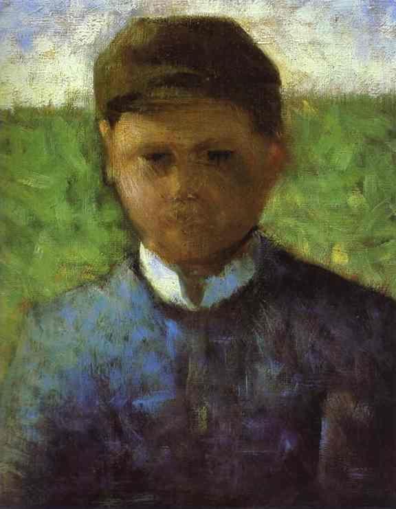 Georges Seurat. Young Peasant in Blue.