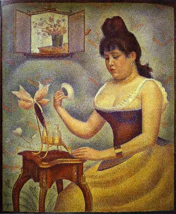 Georges Seurat. Young Woman Powdering Herself.